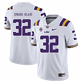 LSU Tigers 32 Clyde Edwards Helaire White Nike College Football Jersey Dzhi,baseball caps,new era cap wholesale,wholesale hats